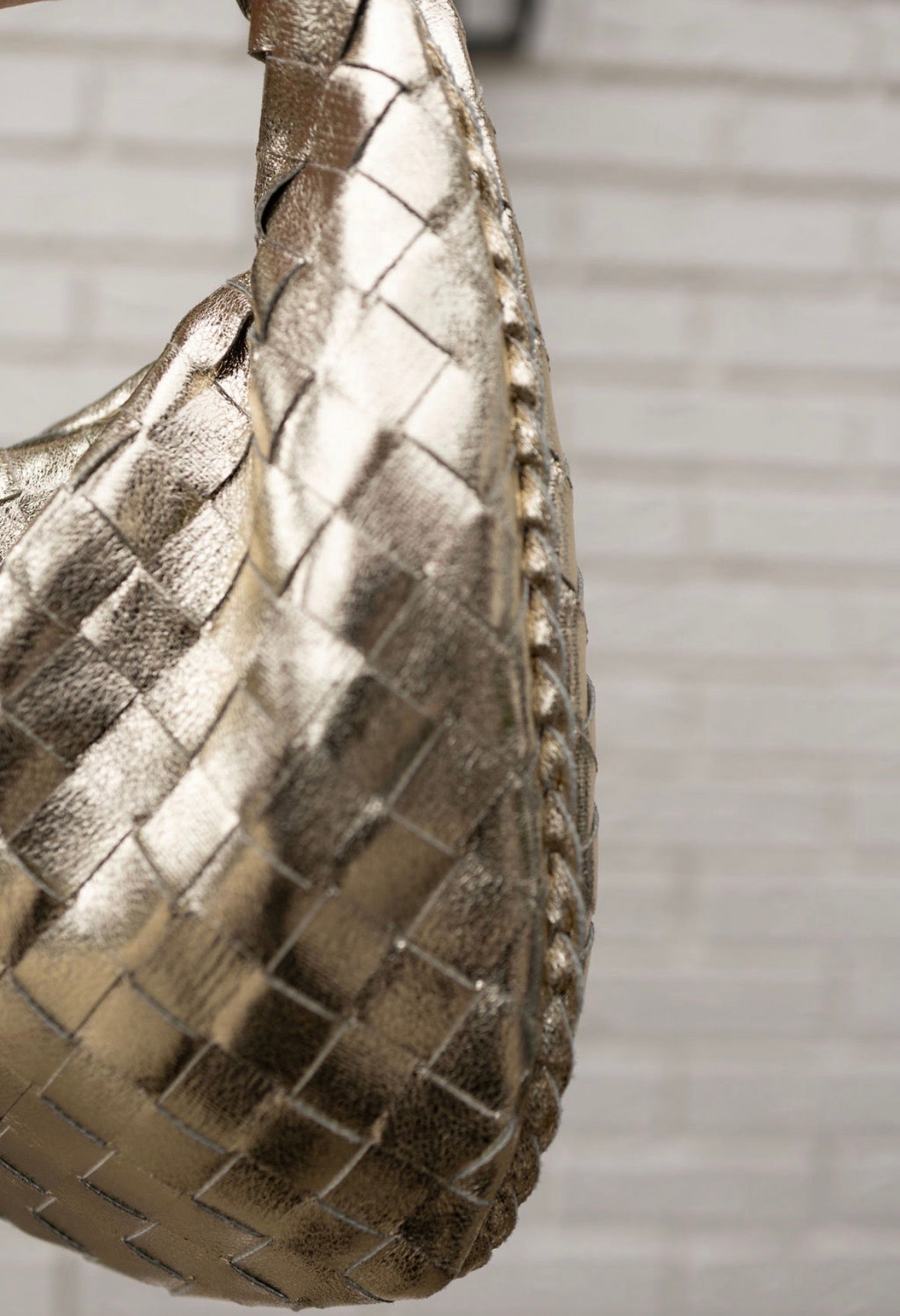 Woven Leather Handbag