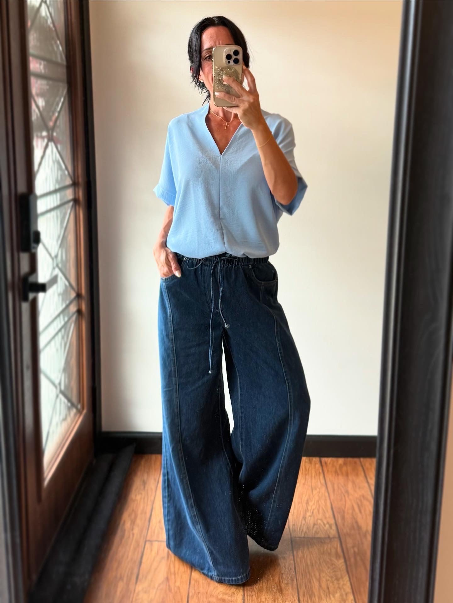 Oversized V-Neck Top