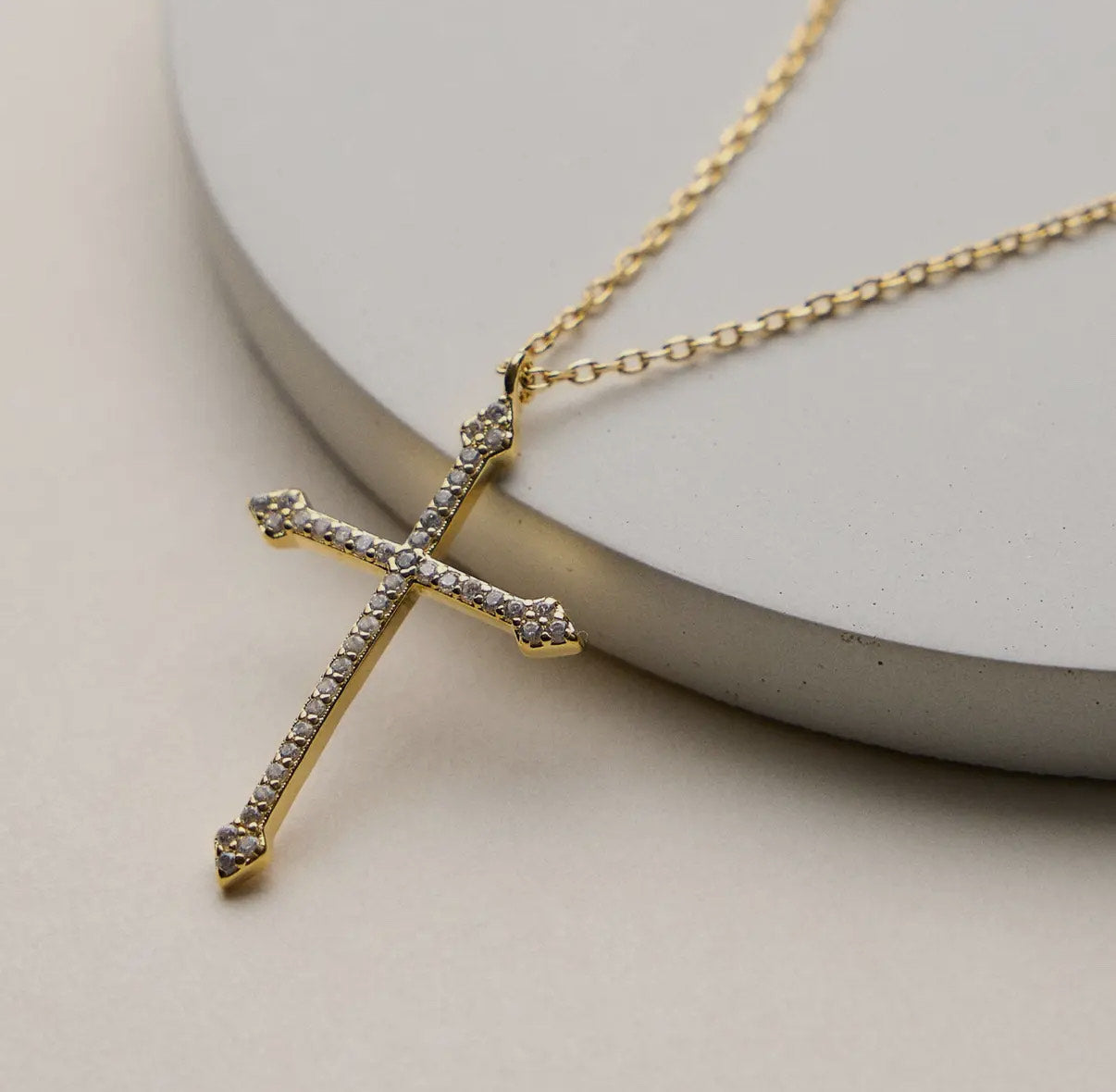 Crystal Cross Necklace