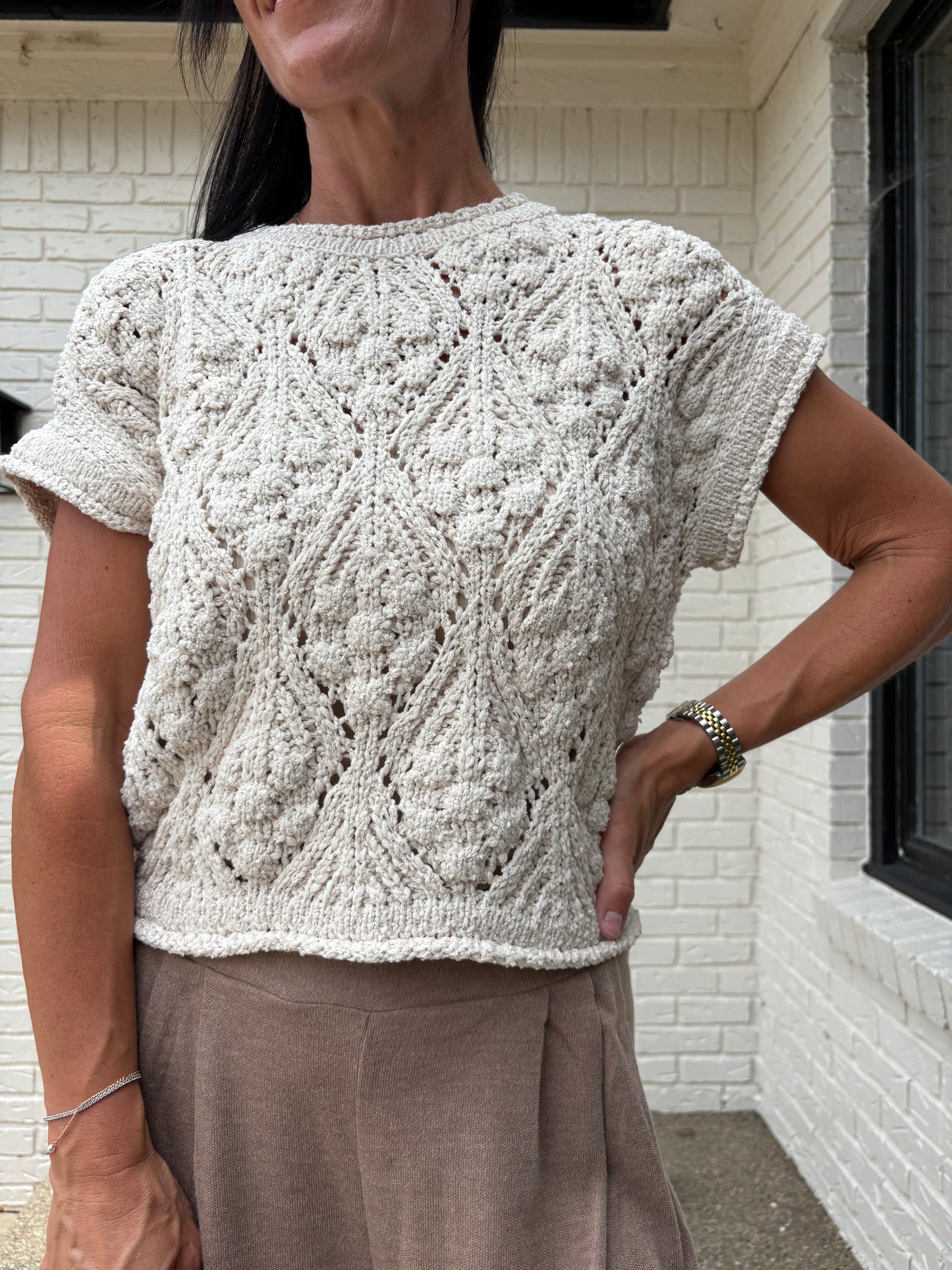Extra Credit Crochet Pullover