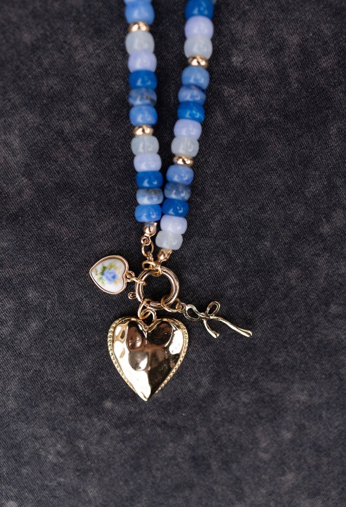 Blue Crush Beaded Necklace