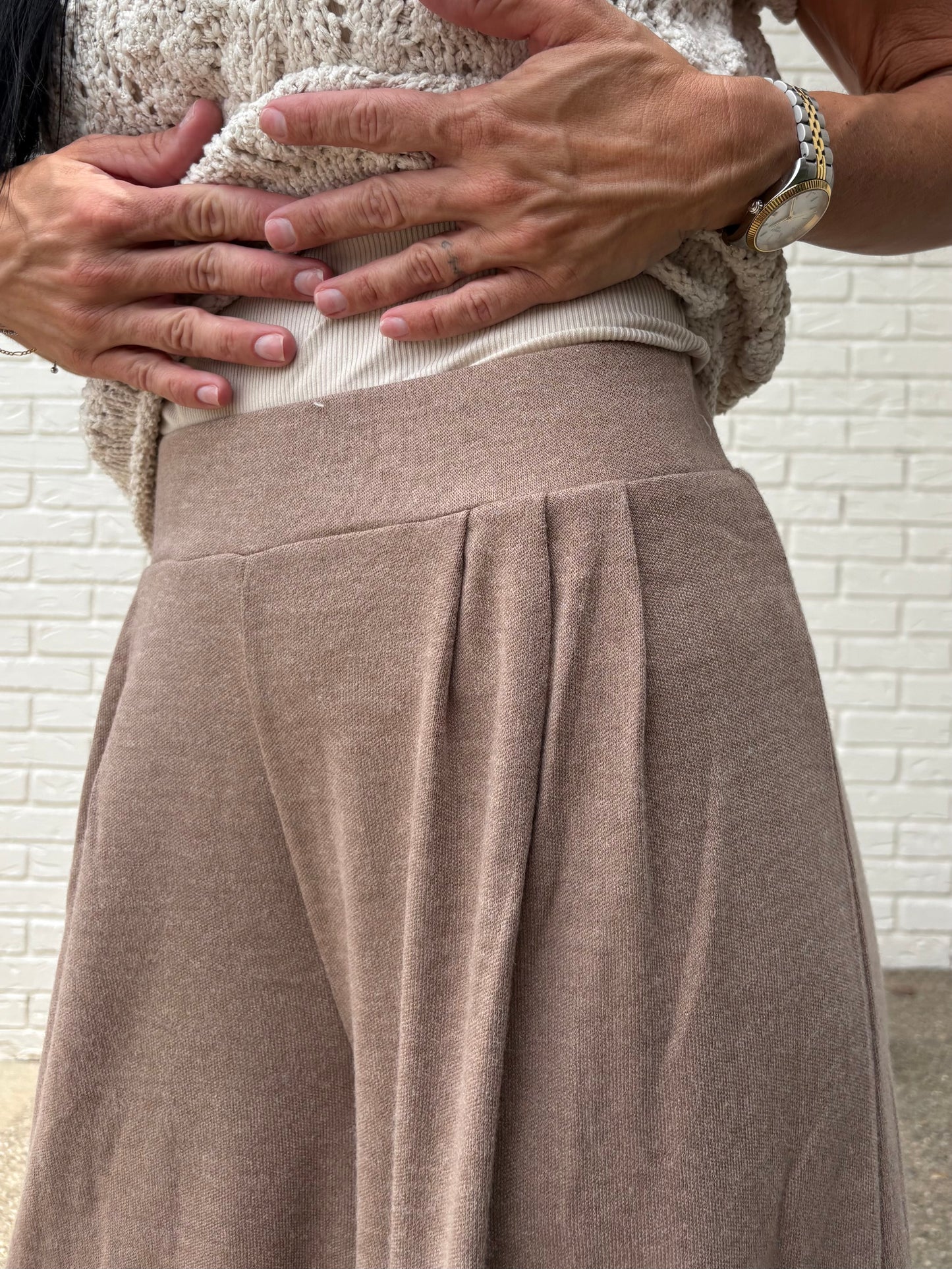 Homeroom Wide Leg Knit Pant