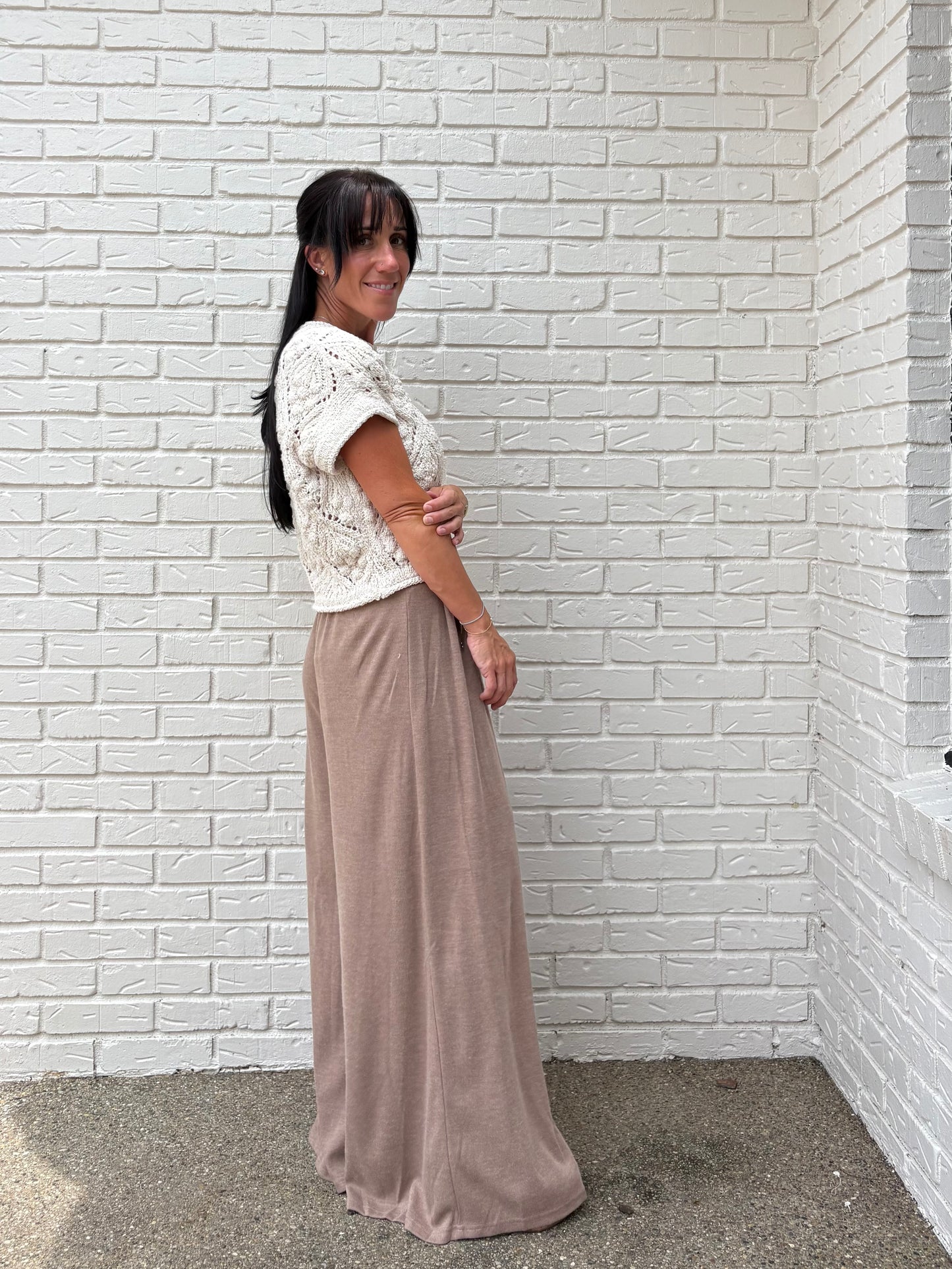 Homeroom Wide Leg Knit Pant