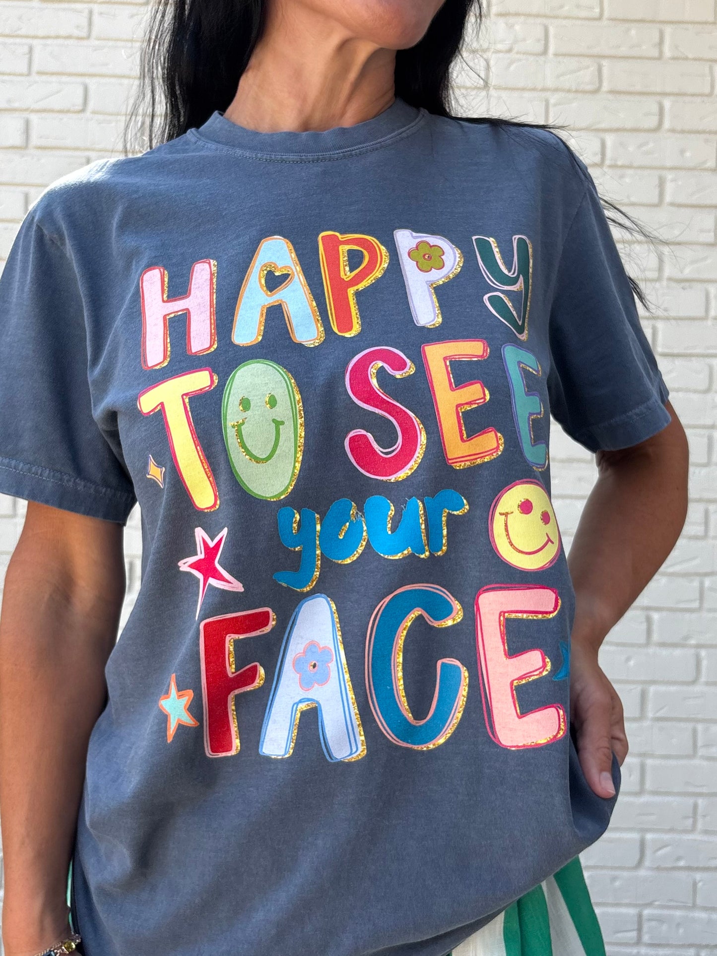 Happy to See Your Face Graphic