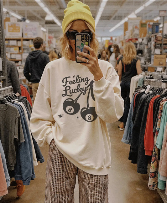 Feeling Lucky Graphic Sweatshirt