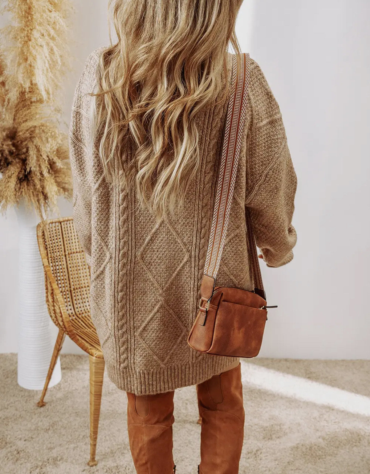 Cable Knit Sweater Dress